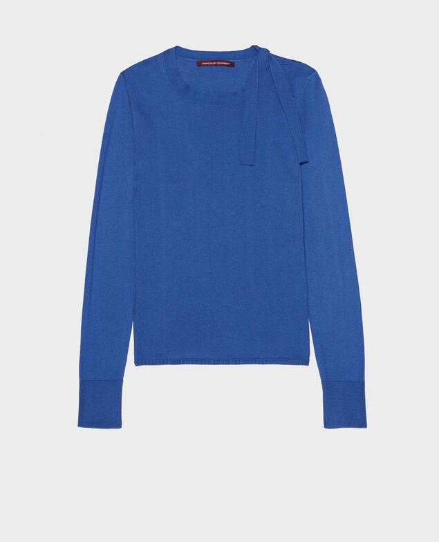 Silk and cashmere blend jumper Amparo blue