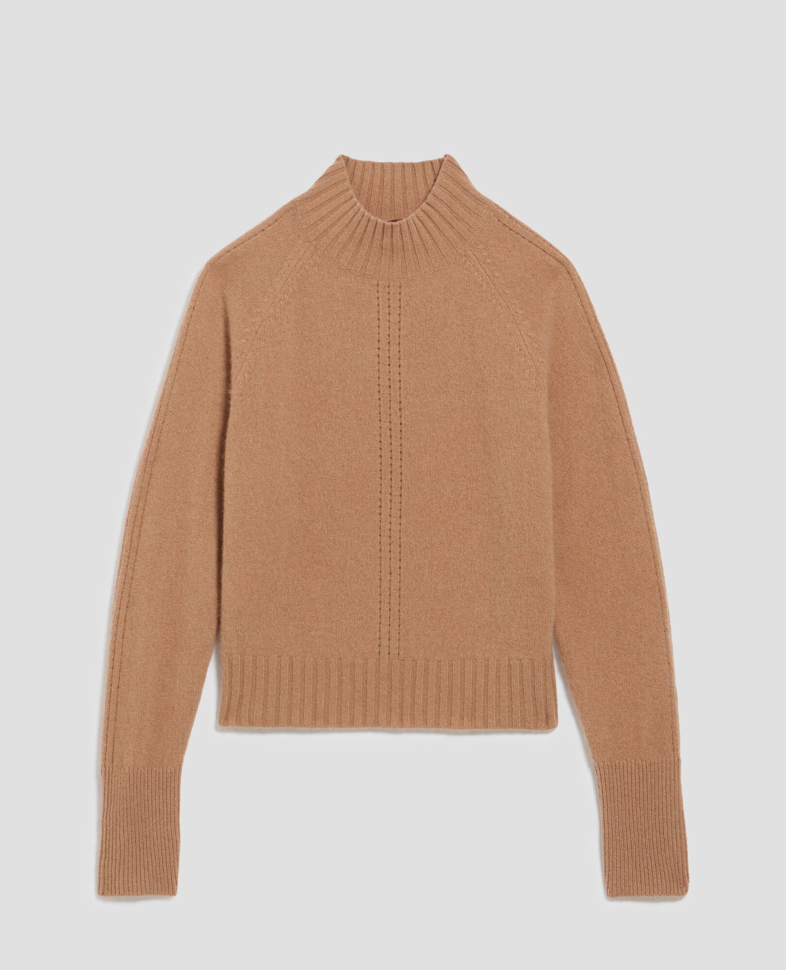 Cashmere polo neck jumper camel - Comptoir des Cotonniers