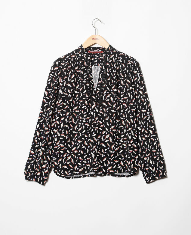 Henley blouse Black