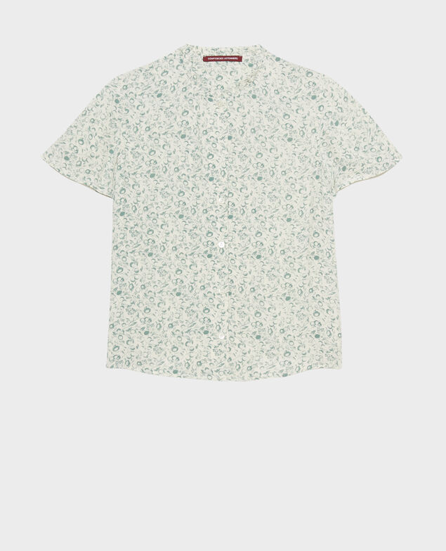 Short-sleeve fluid blouse 101 print natural