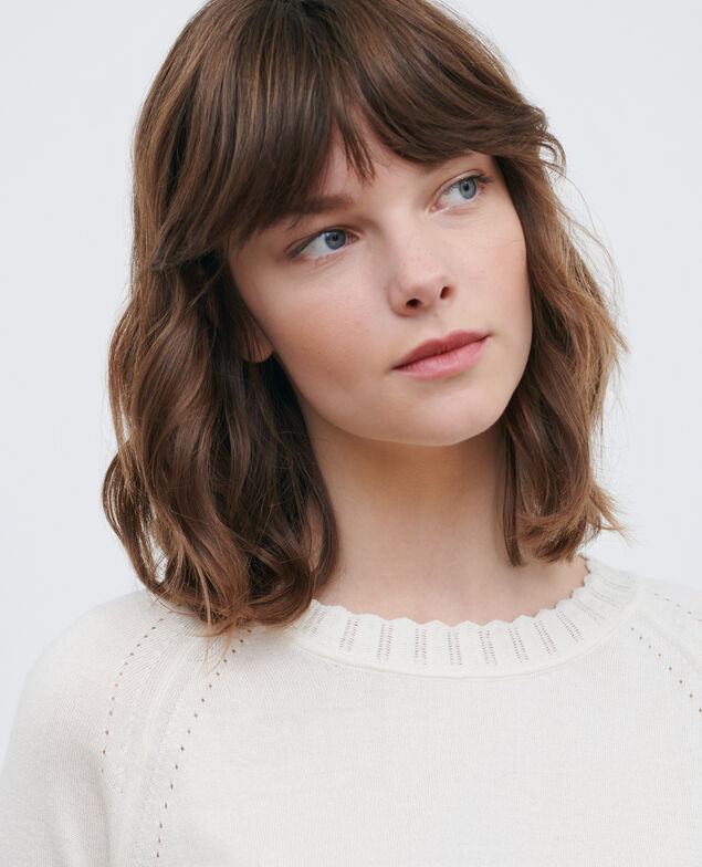 Cotton and silk jumper Gardenia