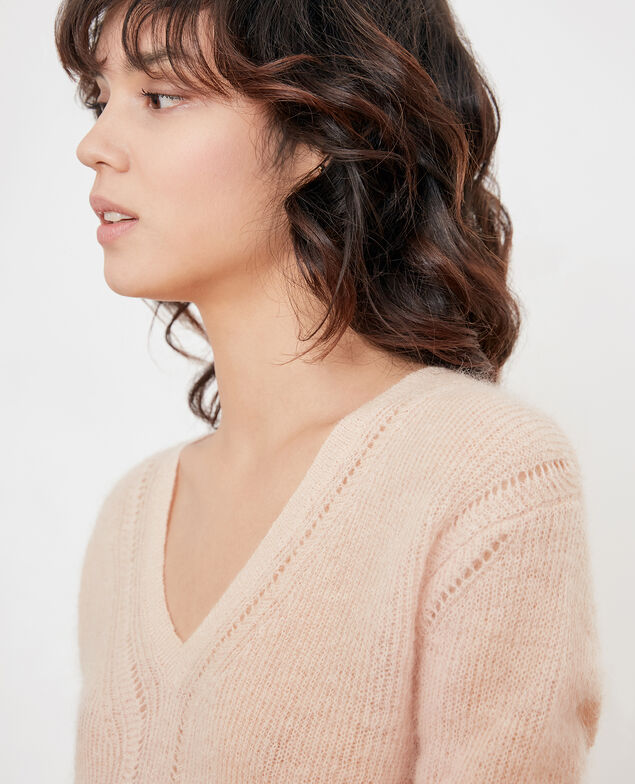 Jumper with mohair Nude