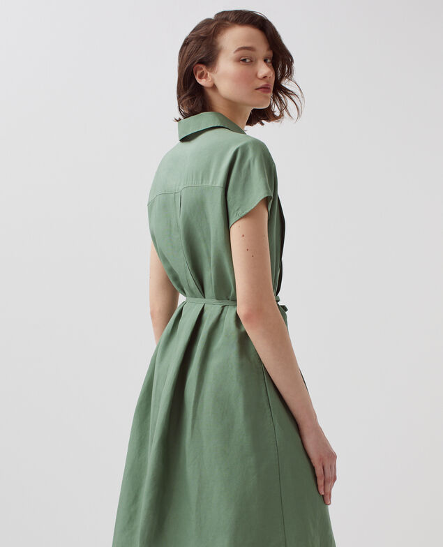 Shirt dress H540 dark ivy