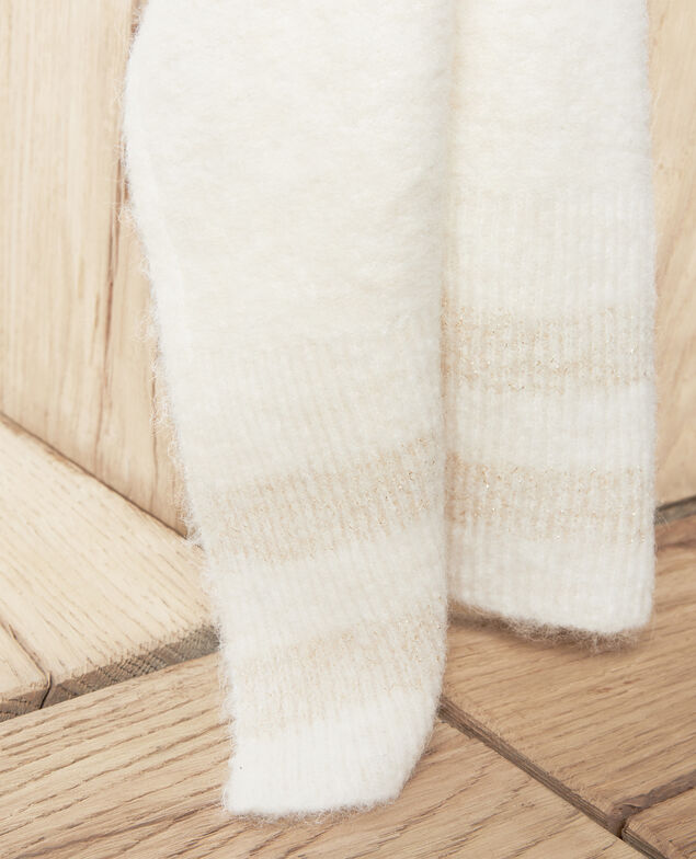  Scarf with lurex detail  Off white