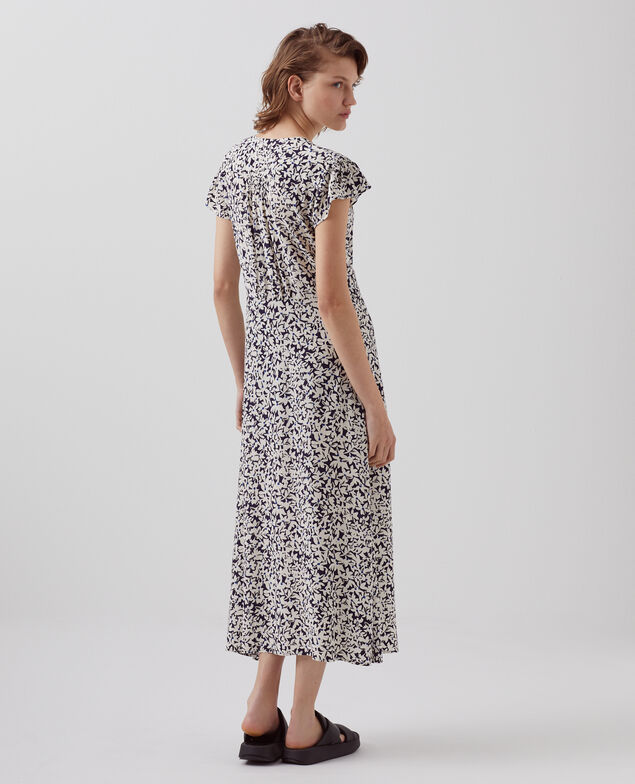 LUDIVINE - Fluid printed dress H000 petal blue
