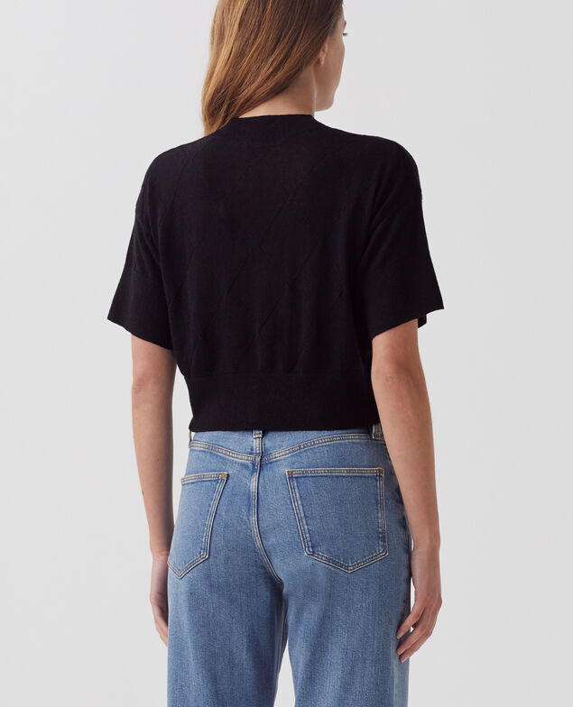 Short-sleeve jumper H091 black beauty