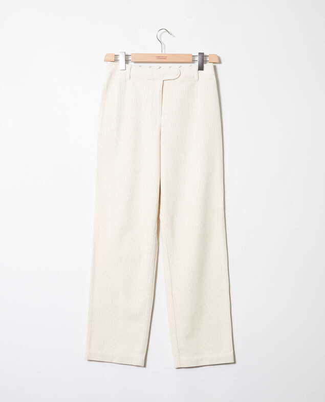 Corduroy trousers Off white