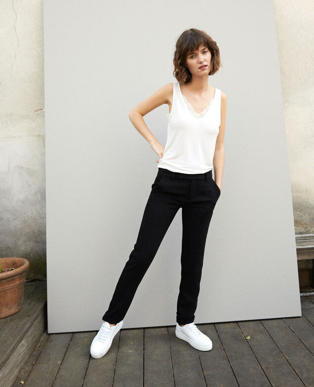 Suit-style trousers Black