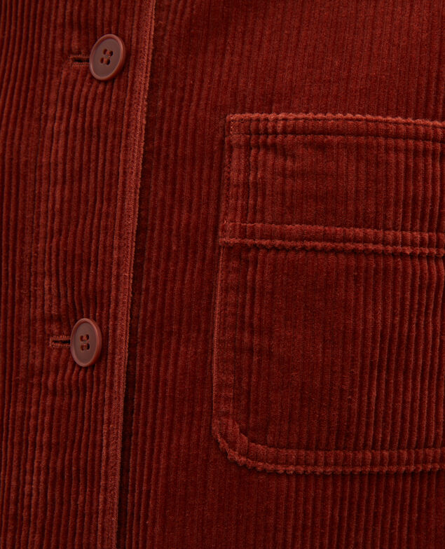  Corduroy work jacket Brandy brown