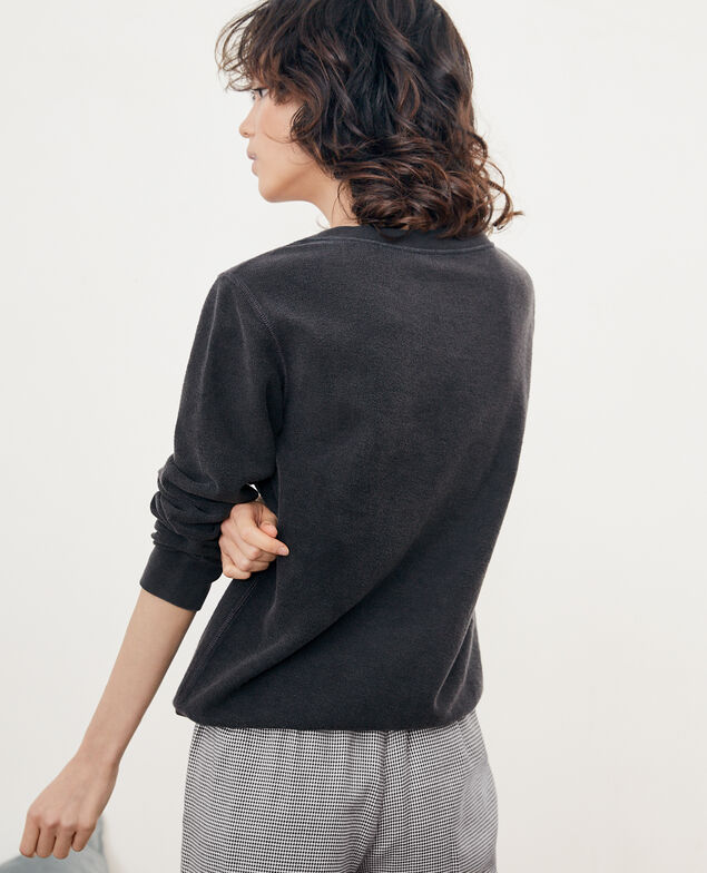 Inside-out Léon sweater Noir