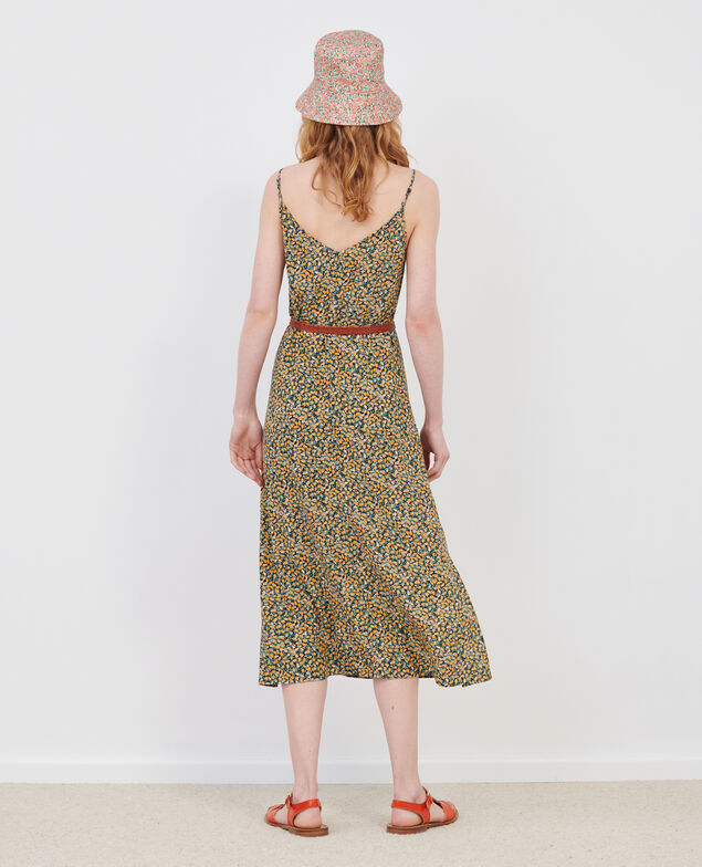 Printed maxi dress 8005c 116 print orange