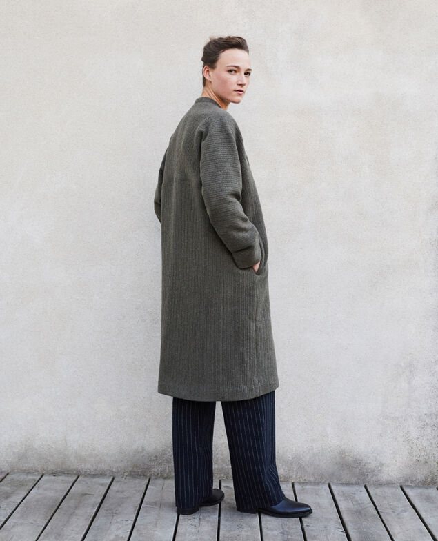 Loose coat Olive night