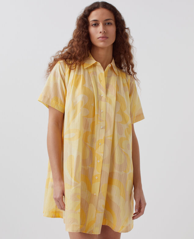 Shirt dress H413 anemone yellow