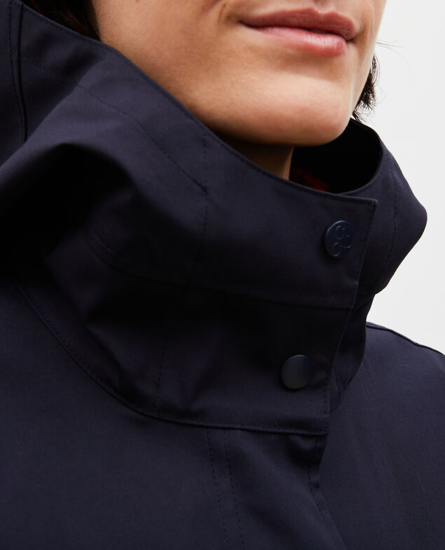 Long hooded parka Night sky