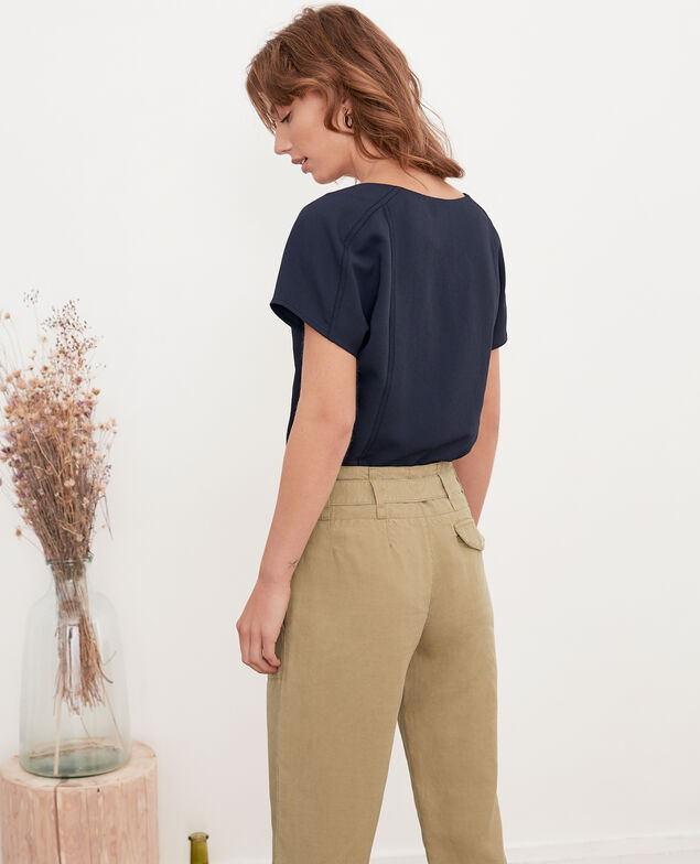 Crepe top Marine