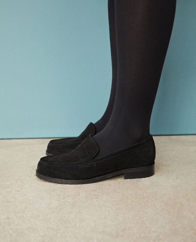 Suede mocassins Black