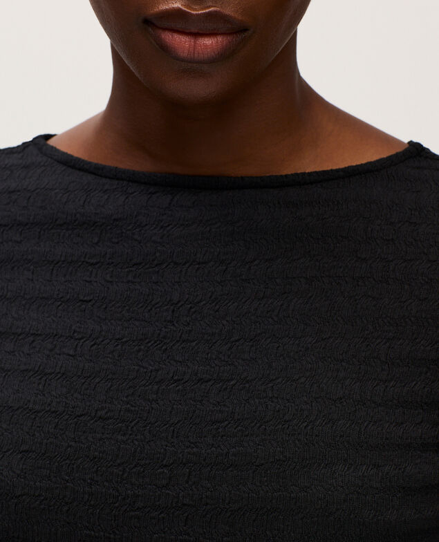 Textured maxi dress H091 black beauty