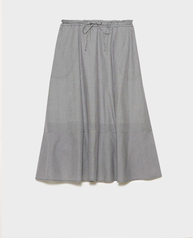 Cotton voile gingham skirt 7073 88_vichy