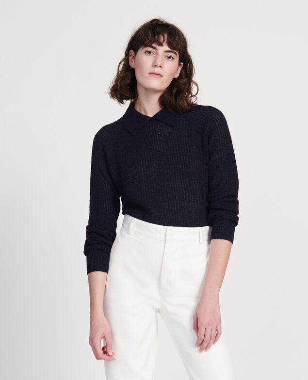 Alpaca blend jumper Maritime blue