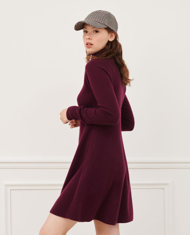 3D cashmere dress 8854 18 wine