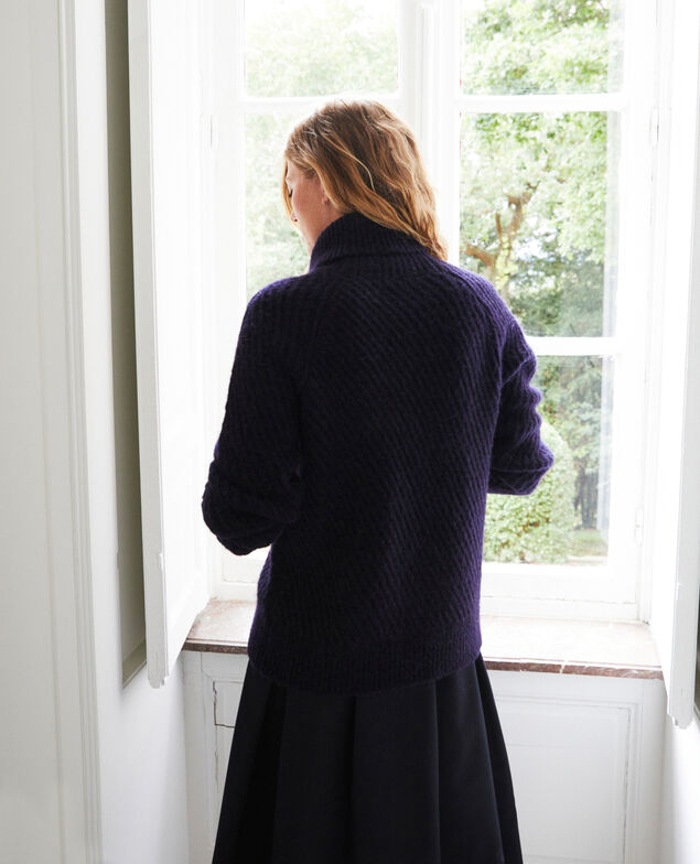 Roll neck jumper Dark navy