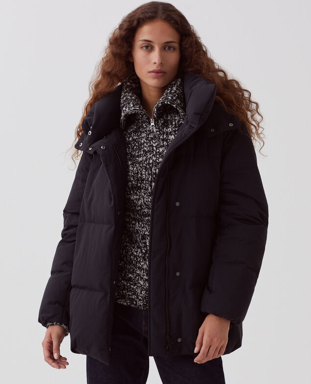 MARGOTTE - Mid-length down jacket H091 black beauty