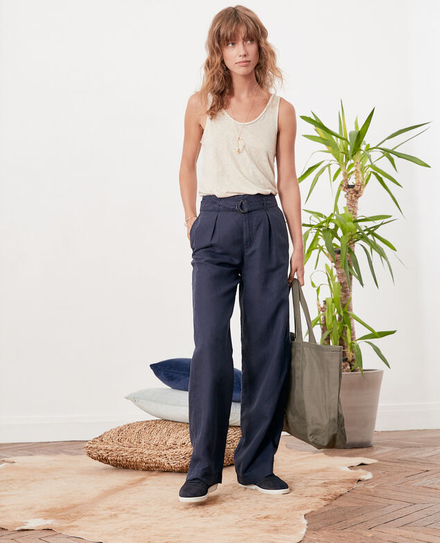 Wide trousers Navy