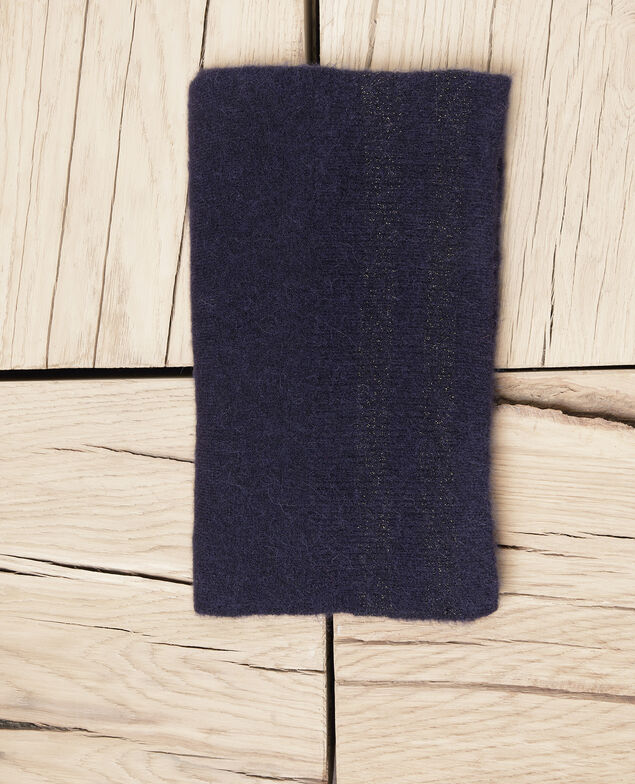 Scarf with lurex detail  Dark navy