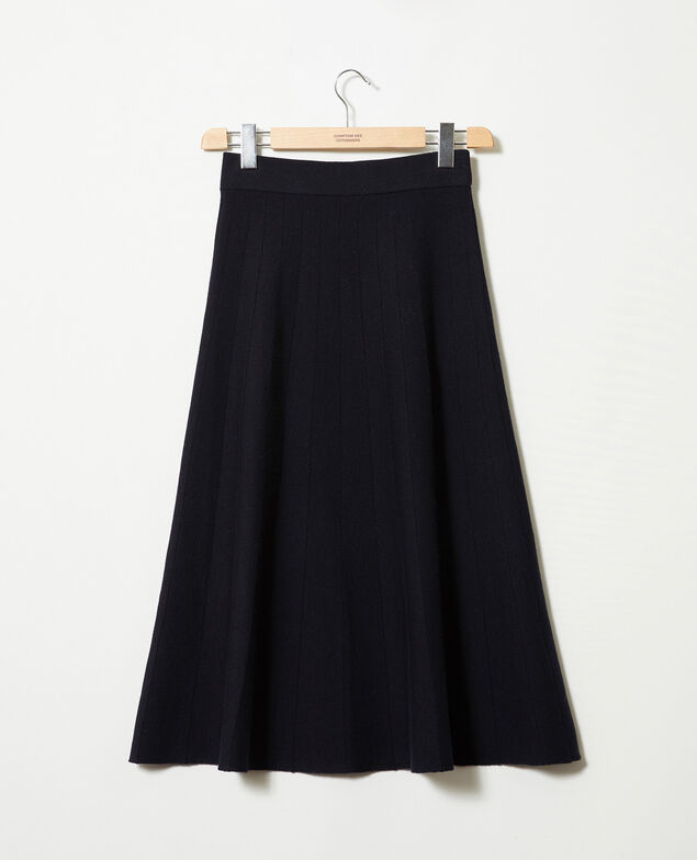Flared skirt Dark navy