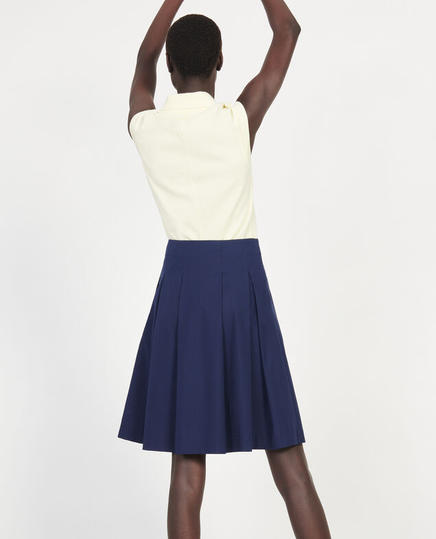 Cotton skirt Maritime blue