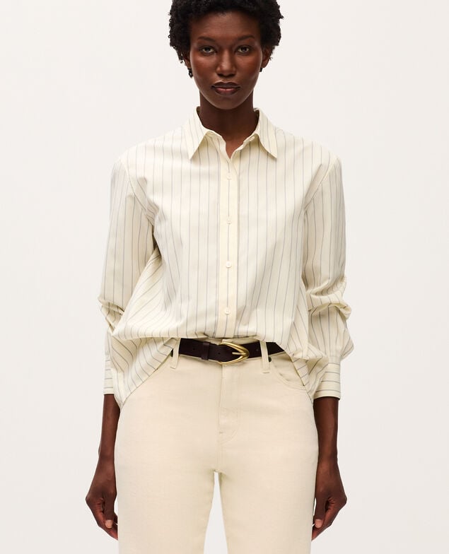 Striped shirt K014 stripes ecru