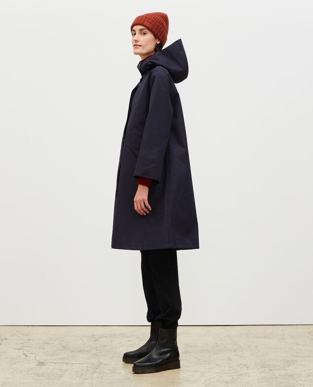 Long hooded parka Night sky