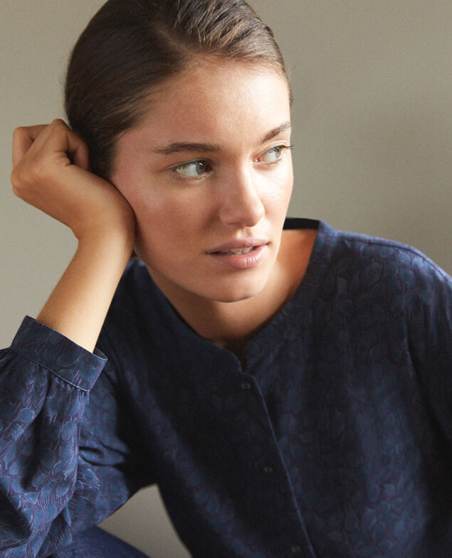 Loose blouse Blue
