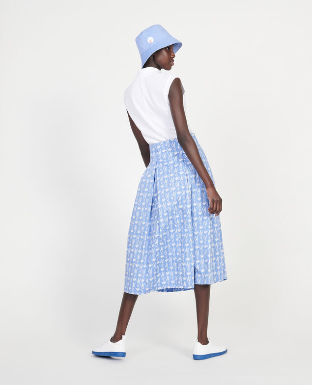 Cotton skirt Moyen lavande persian jewel