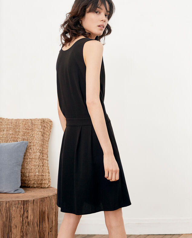 Dress with low-cut back Noir
