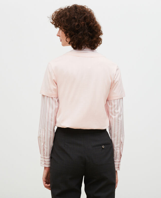 Short-sleeve cotton t-shirt Seashell pink