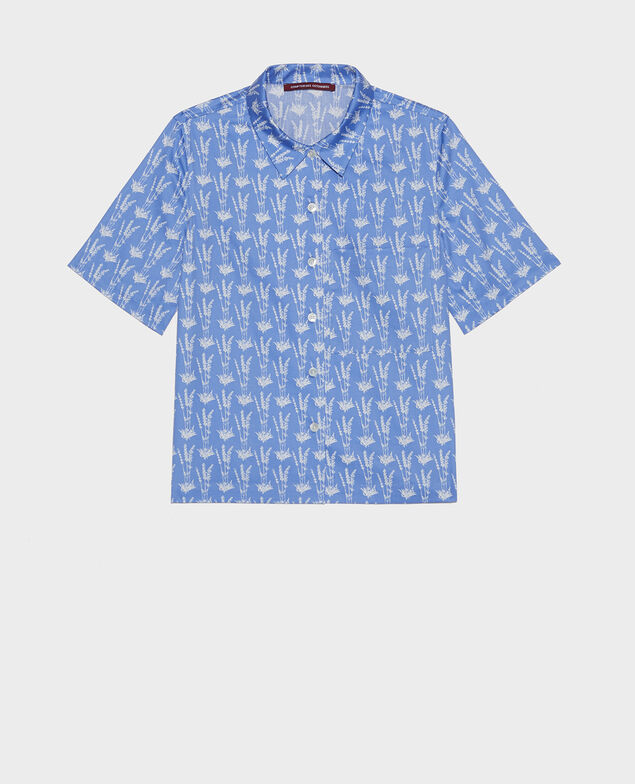 Cotton shirt Moyen lavande persian jewel