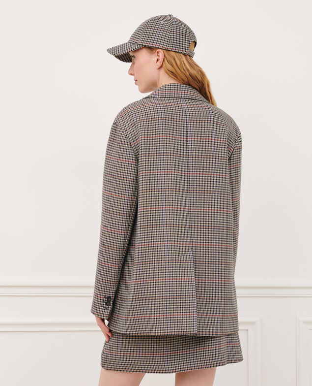 Check boyfriend blazer 8864 03 gray check