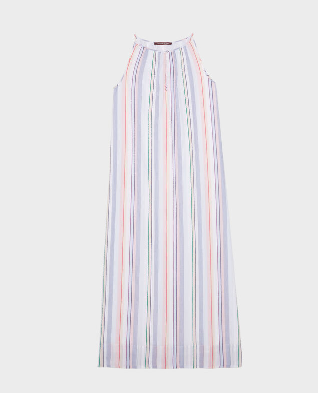 Cotton maxi dress Stripes multico