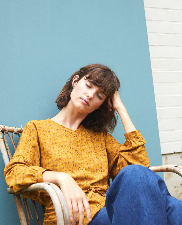 Loose blouse Ld golden spice