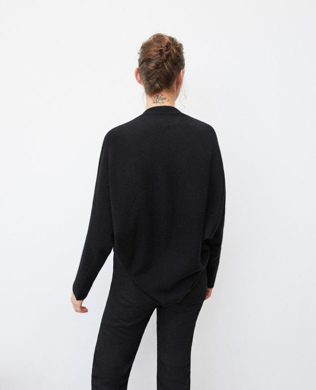 Cashmere blend bolero-style jumper Black