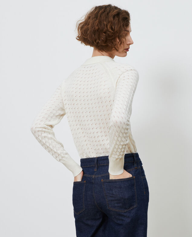 Cotton and linen cardigan Gardenia