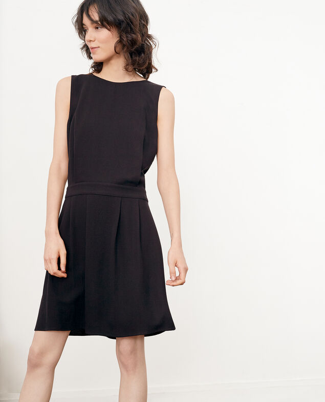 Dress with low-cut back Noir