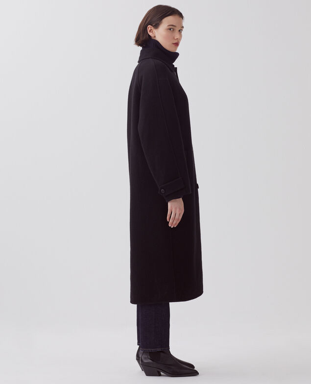 Long coat H091 black beauty