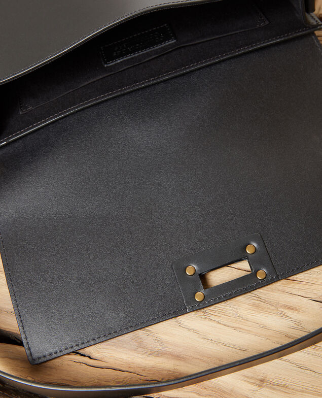 Large half-moon bag Noir