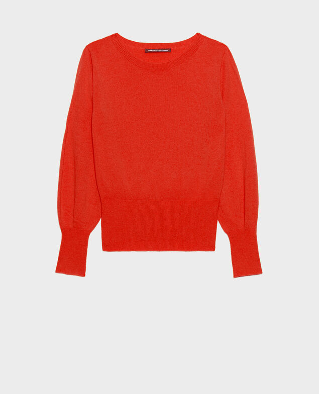 Fine cashmere boatneck jumper Valiant poppy