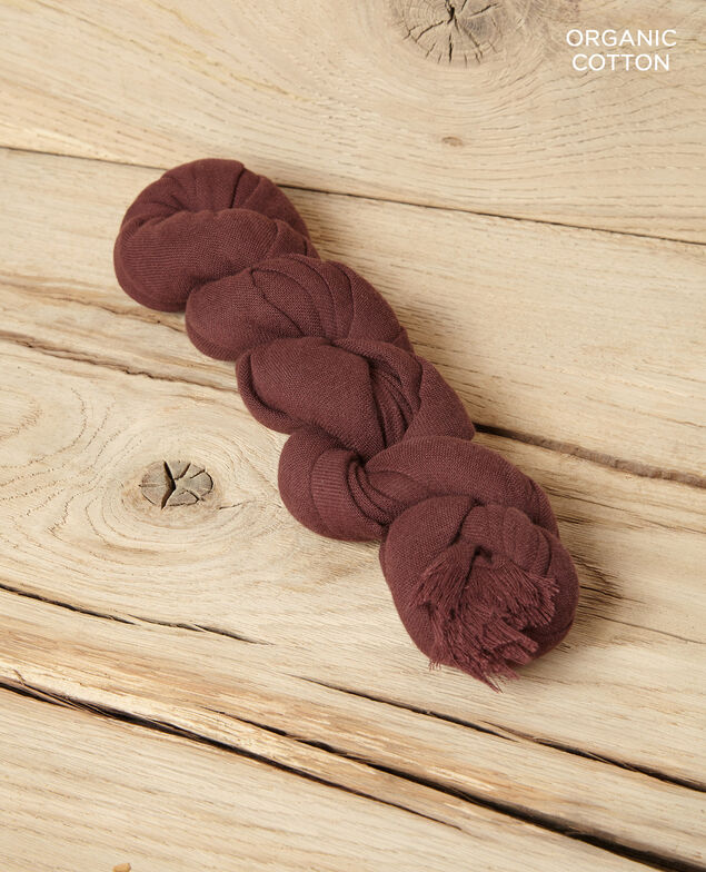 Organic cotton scarf Decadente chocolate