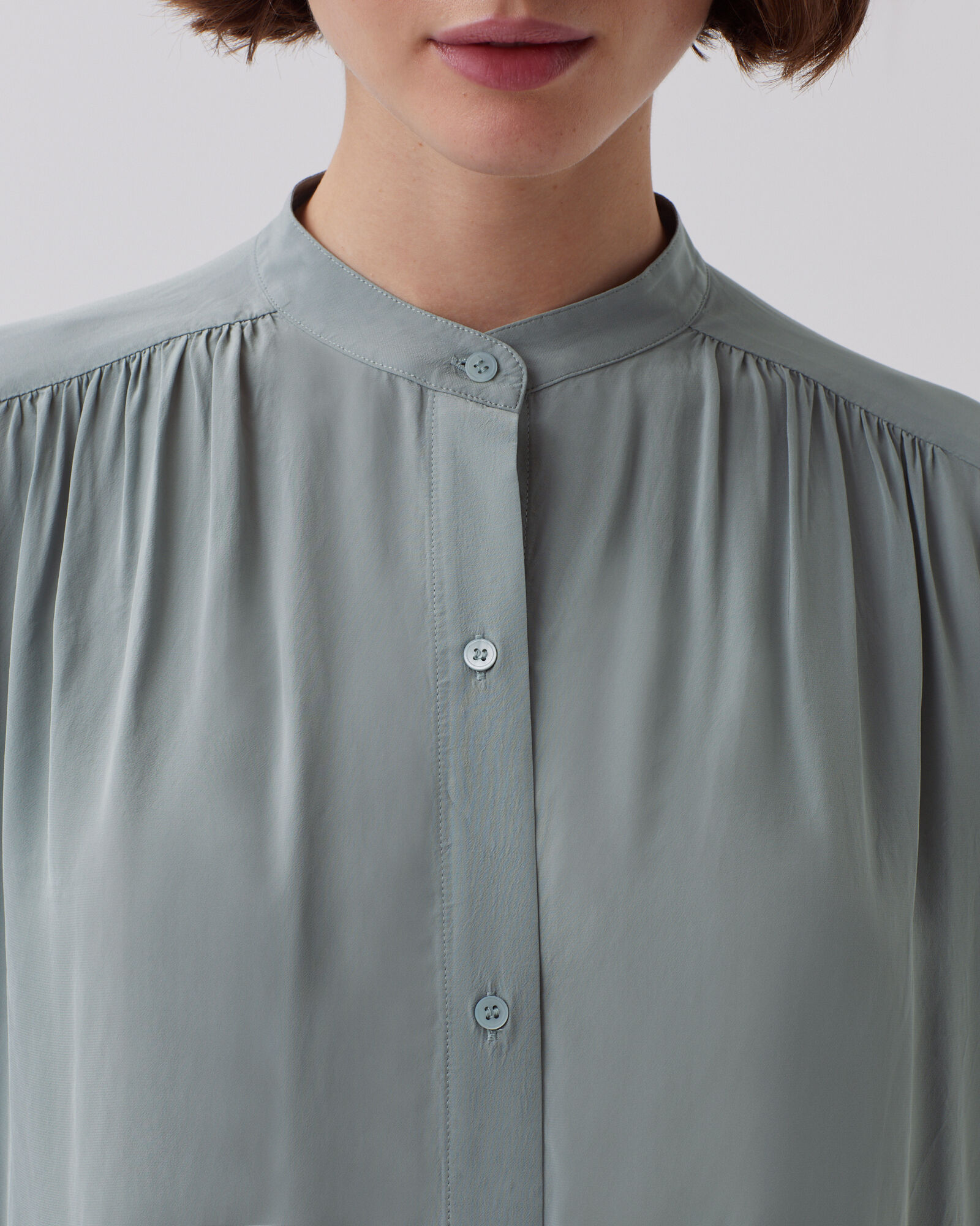 トップス cornier BRAZIL SILK SHIRTS LONG SLEEVE S BRAZIL SILK/COTTON LONG SLEEVE SHIRTS｜BLACK – Cornier