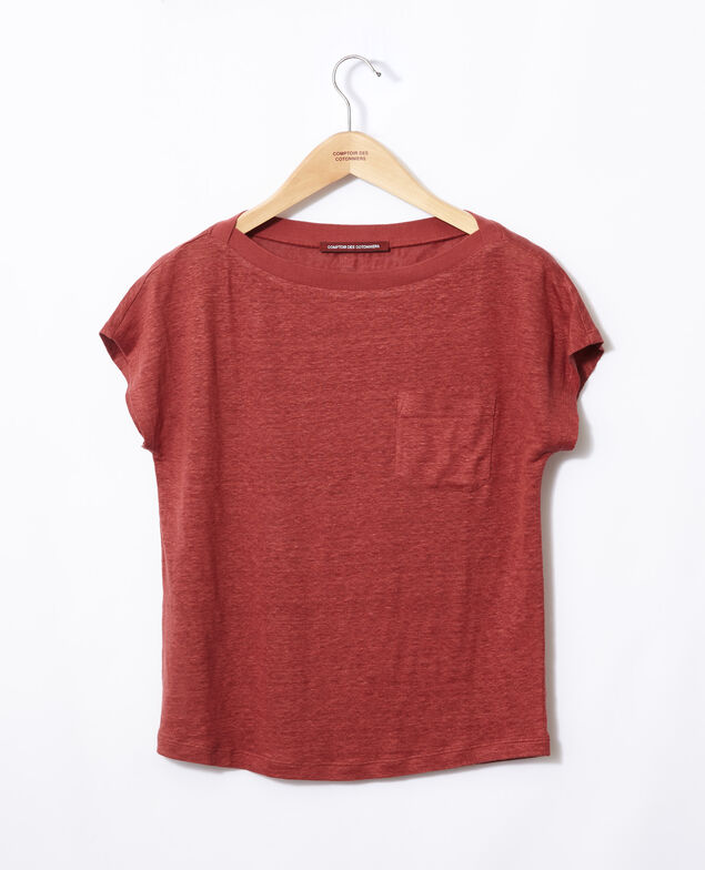 T-shirt with pocket Cowhide