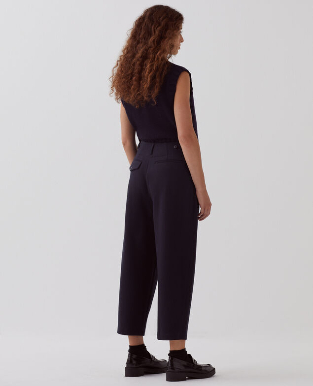 PEGGY - Carrot trousers I698 navy melange